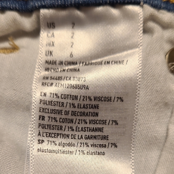 American Eagle Outfitters Blue Distressed Jean Shorts - Picture 5 of 6